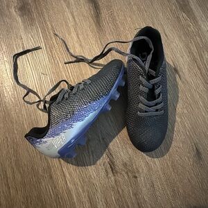 Kids Soccer Cleats - Black and Blue